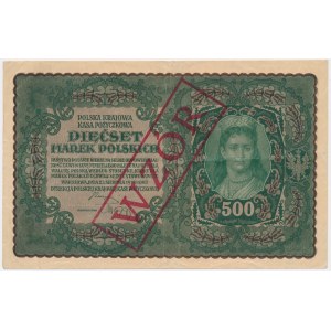 500 marks 1919 - MODEL - 2nd Series AB 123,456 - RARE.
