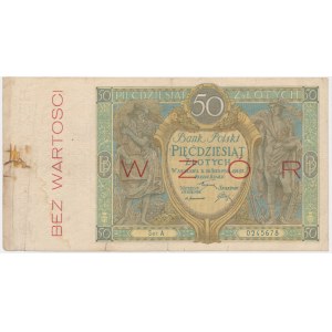 50 zloty 1925 - MODEL - Ser.A -.