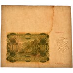 500 gold 1940 - B - an unfinished piece with a sheet piece