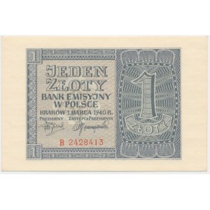 1 złoty 1940 - B -
