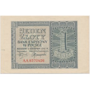 1 złoty 1941 - AA - poszukiwana seria
