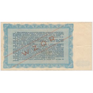 Revenue Ticket, Issue II for 10,000 zloty 1947 - MODEL -.