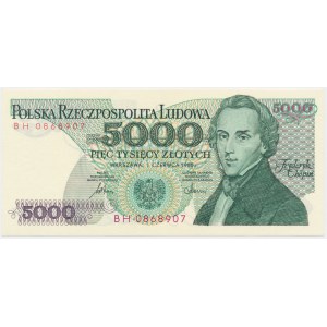 5,000 PLN 1986 - BH -.