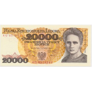 20,000 zl 1989 - AG -.