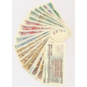 Zestaw, 10-50.000 złotych 1976-93 (20 szt.)