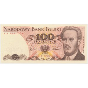 100 złotych 1975 - AA -