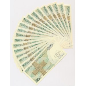 50 złotych 1988 - GB do GZ (19 szt.)