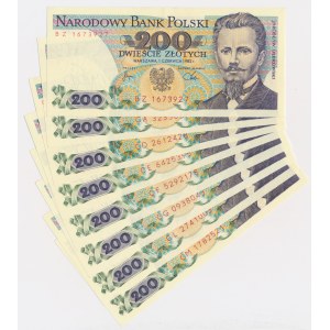 200 złotych 1982 - BZ do CM (8 szt.)