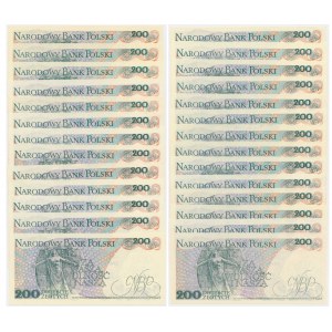 200 złotych 1986 - CR do EA (27 szt.)