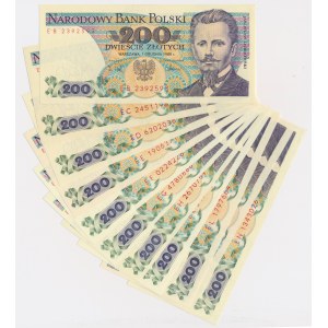 200 PLN 1988 - EB do EN (11 ks)