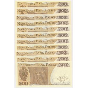 500 złotych 1982 - CF do CZ (11 szt.)