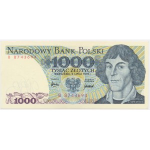 1,000 zloty 1975 - B -.