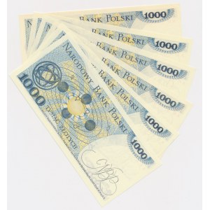 1.000 złotych 1975 - AC do AR (6 szt.)