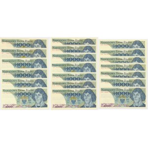 1.000 złotych 1982 - GA do GZ (20 szt.)
