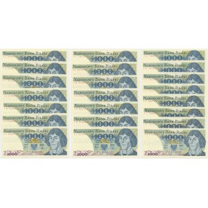 1.000 złotych 1982 - FA do FZ (22 szt.)