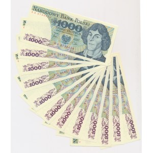 1.000 złotych 1982 - KA do KN (12 szt.)