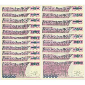 10,000 PLN 1988 - CA to CZ (20 pieces).