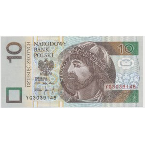 10 złotych 1994 - YG - seria zastępcza