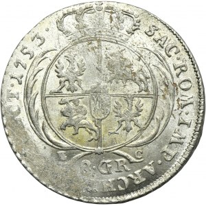 Augustus III of Poland, 8 Groschen Leipzig 1753 EC