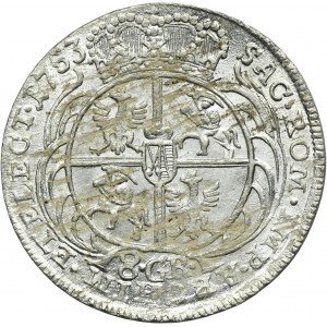 August III Sas, Lipsko 1753 dvouzlotý - bez EC