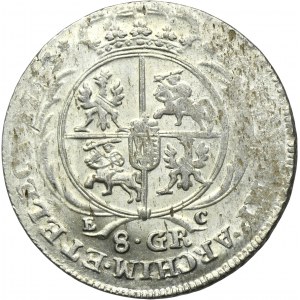 August III Sas, Lipsko 1753 ES dvojzlotá minca - NEZNAČENÉ, s hviezdou na reverznej strane