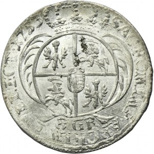 Augustus III of Poland, 8 Groschen Leipzig 1753 - without EC