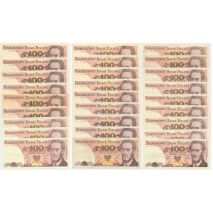 Set, 100 gold 1975-88 (27 pcs.)