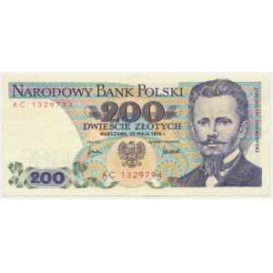 200 złotych 1976 - AC - ogromna rzadkość