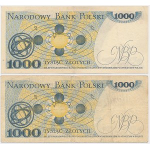 1,000 gold 1979 - BP and BS - exceptional rarity (2 pieces).