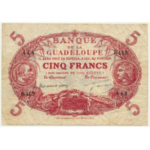Guadeloupe, 5 Francs (1928-1945)