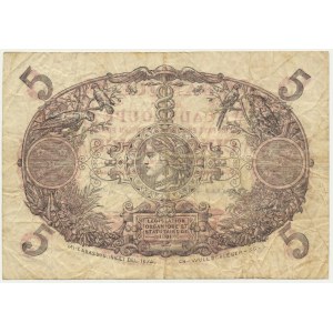 Guadeloupe, 5 frankov (1928-1945)