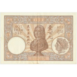 French Indochina, 100 Piastres (1936-1939)
