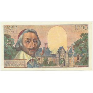 Francie, 1 000 franků 1955 - Richelieu