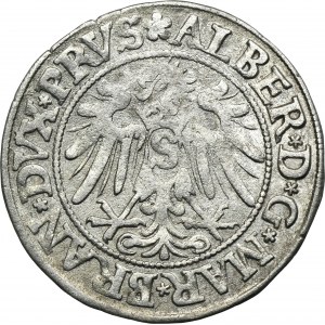 Duchy of Prussia, Albert Hohenzollern, Groschen Königsberg 1533 - PRVS