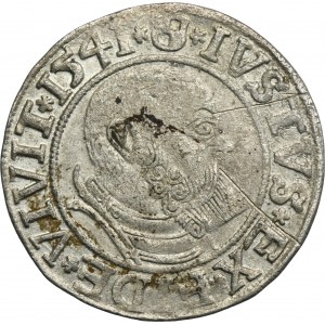 Duchy of Prussia, Albrecht Hohenzollern, Groschen Königsberg 1541 - PRVSS - RARE, short beard