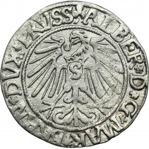 Duchy of Prussia, Albrecht Hohenzollern, Groschen Königsberg 1543 - PRVSS