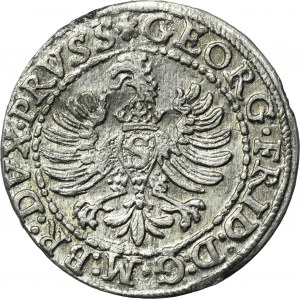 Duchy of Prussia, Georg Friedrich von Ansbach, Groschen Königsberg 1595 - RARE