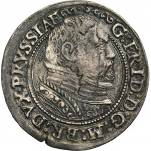 Duchy of Prussia, Georg Friedrich von Ansbach, 3 Groschen Königsberg 1588 - RARE