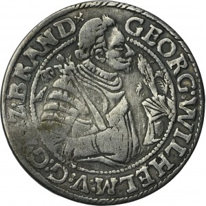 Duchy of Prussia, Georg Wilhelm, 1/4 Thaler Königsberg 1622 - RARE