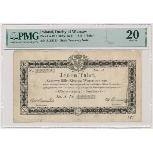 1 thaler 1810 - Jaraczewski - with stamp - PMG 20