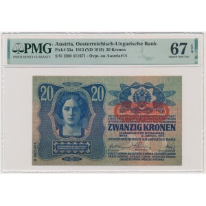 Austria, 20 Kronen 1913 - PMG 67 EPQ