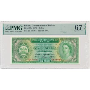 Belize, 1 dolár 1976 - PMG 67 EPQ