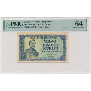 Československo, 20 korun (1945) - PMG 64