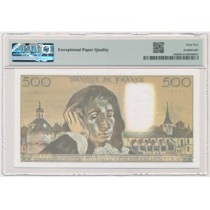 France, 500 Francs 1992 - Pascal - PMG 65 EPQ