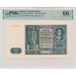 50 gold 1941 - D - PMG 66 EPQ