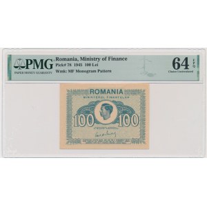 Romania, 100 Lei 1945 - PMG 64 EPQ