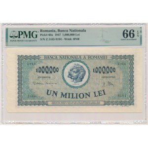 Rumunsko, 1 milion lei 1947 - PMG 66 EPQ