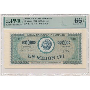 Romania, 1 million Lei 1947 - PMG 66 EPQ