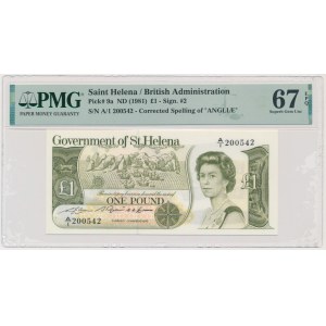 Saint Helena, 1 Pound (1981) - PMG 67 EPQ