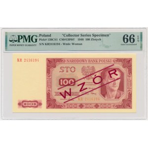 100 złotych 1948 - WZÓR - KR - PMG 66 EPQ